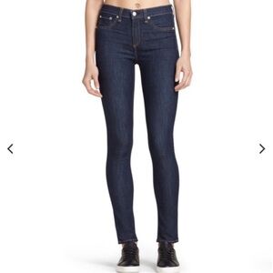 rag & bone Women's Deep Indigo Skinny Jeans Harrow, SZ 26
